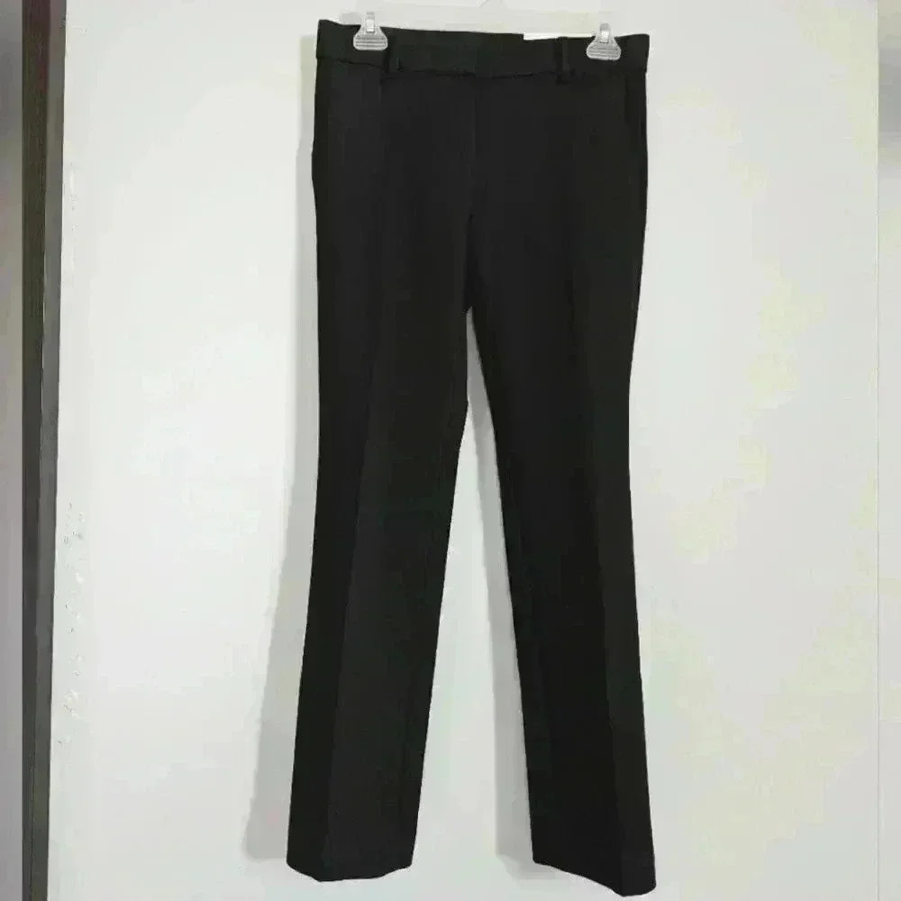 ANN TAYLOR | The Straight Mid Rise Black Bi-Stretch Pants Various Sizes